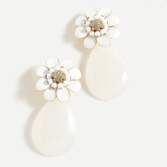 J. Crew || Calyx Beaded Drop Statement Earrings